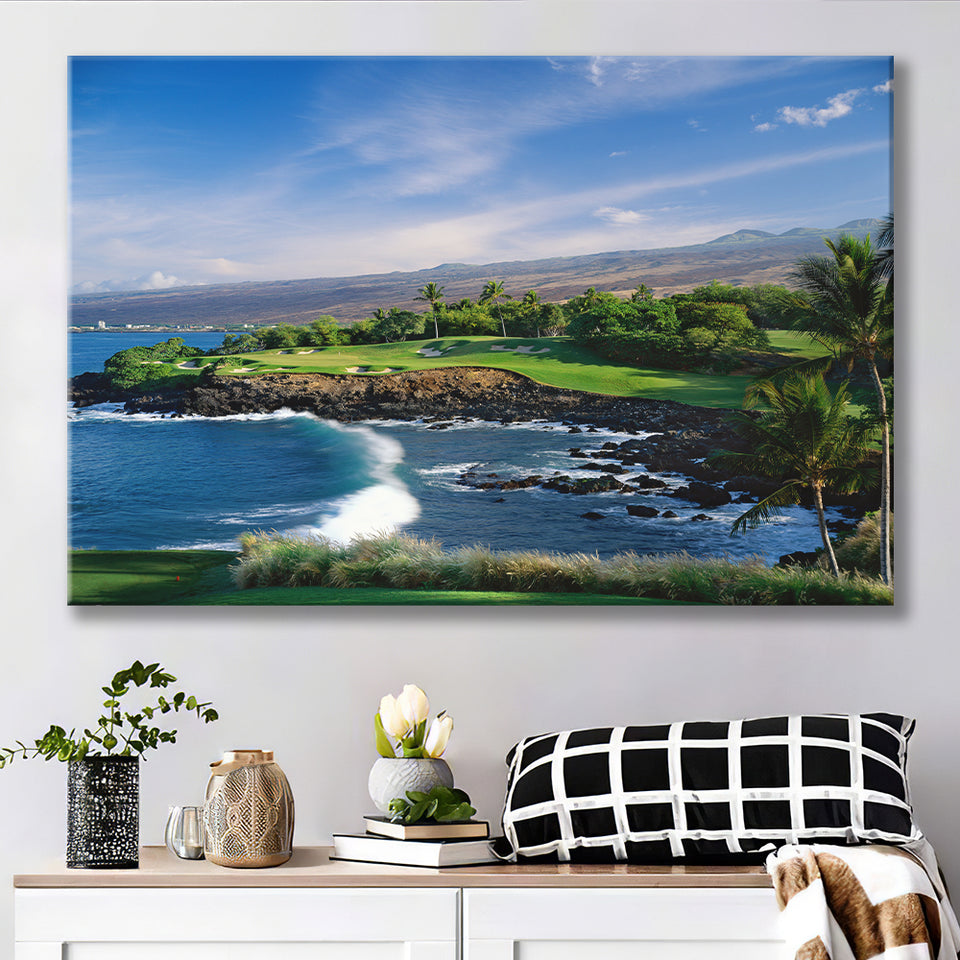 Mauna Kea Golf Course Hole 03, Hawaii, Golf Art Print, Golf Lover, Canvas Prints Wall Art Decor