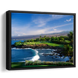 Mauna Kea Golf Course Hole 03, Hawaii, Golf Art Print, Framed Canvas Prints Wall Art Decor, Floating Frame