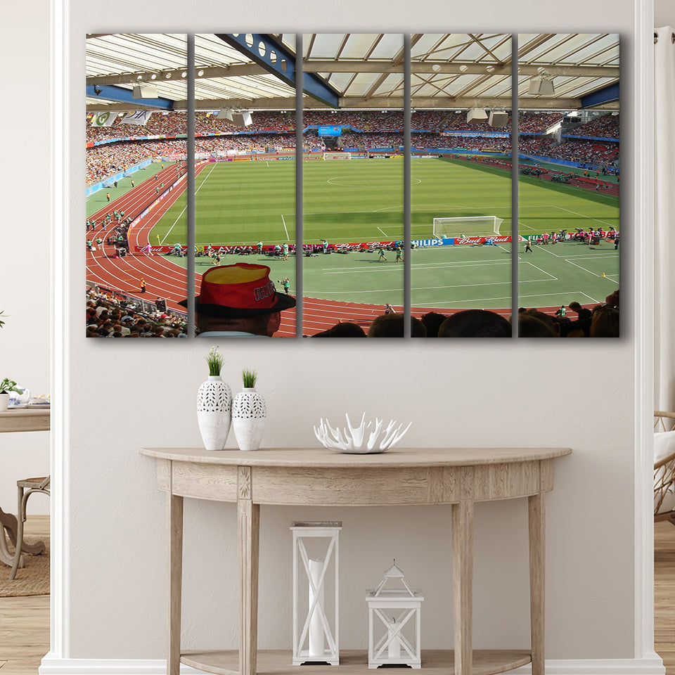 Max Morlock Stadion, Stadium Canvas, Sport Art, Gift for him, Multi Panels B, Canvas Prints Wall Art Decor