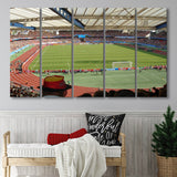 Max Morlock Stadion, Stadium Canvas, Sport Art, Gift for him, Multi Panels B, Canvas Prints Wall Art Decor