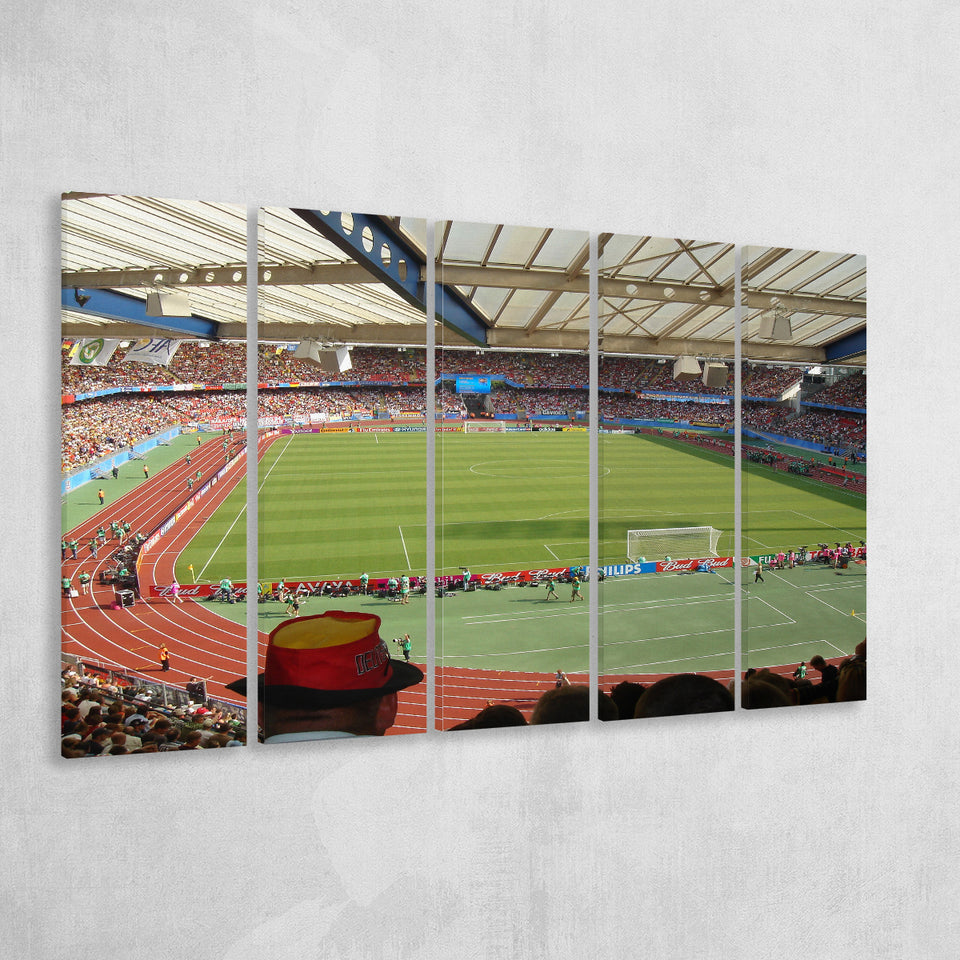 Max Morlock Stadion, Stadium Canvas, Sport Art, Gift for him, Multi Panels B, Canvas Prints Wall Art Decor