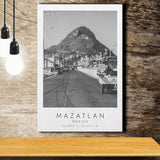 Mazatlan Mexico Black And White Art Canvas Prints Wall Art Home Decor
