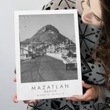 Mazatlan Mexico Black And White Art Canvas Prints Wall Art Home Decor