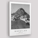 Mazatlan Mexico Black And White Art Canvas Prints Wall Art Home Decor