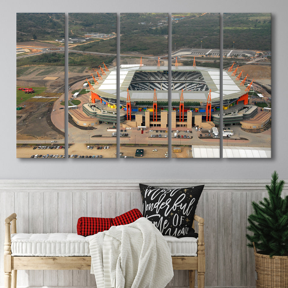Mbombela Stadium in South Africa, Stadium Canvas, Sport Art, Gift for him, Multi Panels B, Canvas Prints Wall Art Decor
