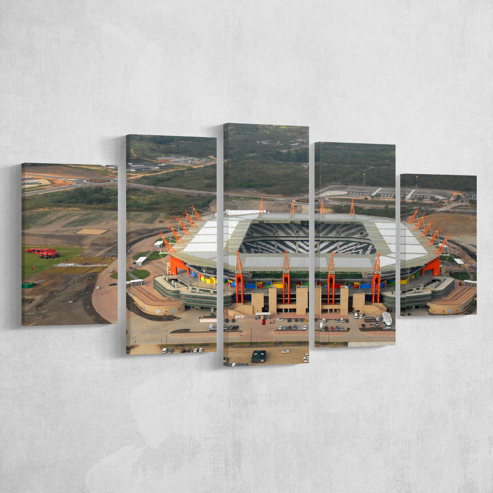 Mbombela Stadium in South Africa, Stadium Canvas, Sport Art, Large Canvas, Multi Panels, Canvas Prints Wall Art Decor