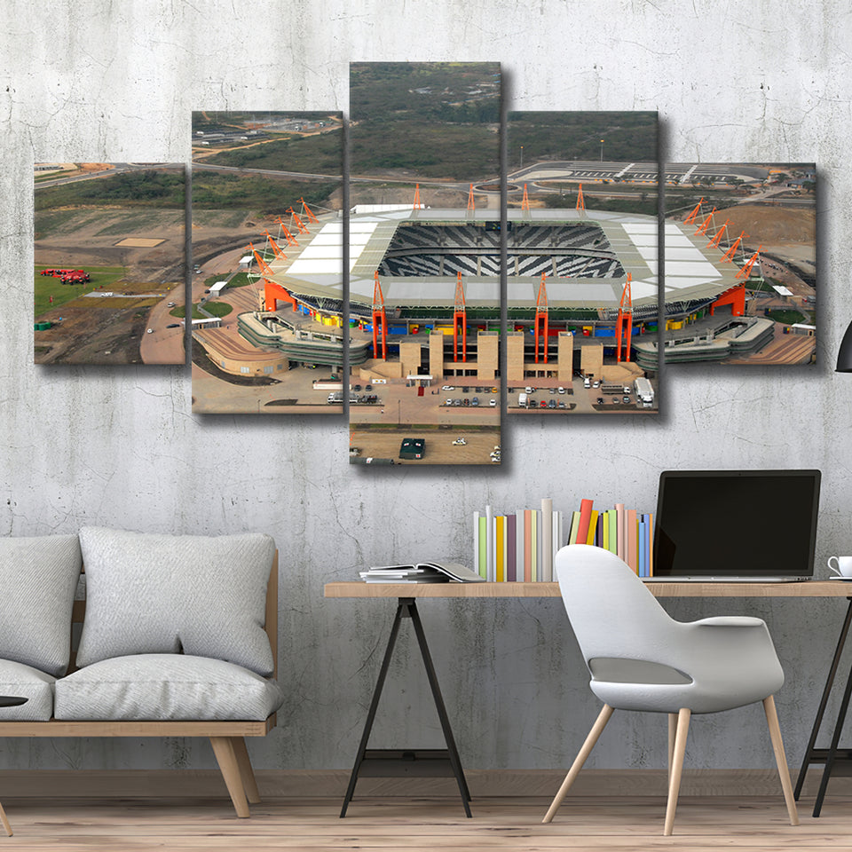 Mbombela Stadium in South Africa, Stadium Canvas, Sport Art, Large Canvas, Multi Panels, Canvas Prints Wall Art Decor