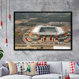 Mbombela Stadium in South Africa, Stadium Canvas, Sport Art, Gift for him, Framed Art Prints Wall Art Decor, Framed Picture