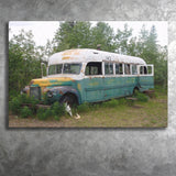 McCandless Bus Into The Wild Canvas Prints Wall Art - Painting Prints, Wall Decor, Art Prints