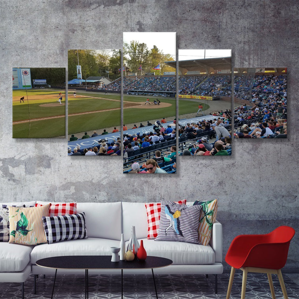Mccormick Field  5 Pieces Canvas Prints Wall Art - Painting Canvas, Multi Panels, 5 Panel, Wall Decor