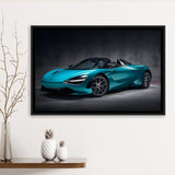 Mclaren Super Car Framed Canvas Prints Wall Art Decor, Framed Picture, Floating Frame