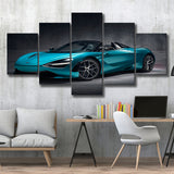 Mclaren Super Car 5 Piece Canvas Prints Wall Art Decor, Multi Panels, Mixed Canvas
