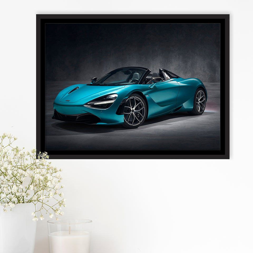 Mclaren Super Car Framed Canvas Prints Wall Art Decor, Framed Picture, Floating Frame