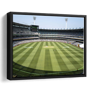 Mcg Bowl Bright, Stadium Canvas, Sport Art, Gift for him, Framed Canvas Prints Wall Art Decor, Framed Picture