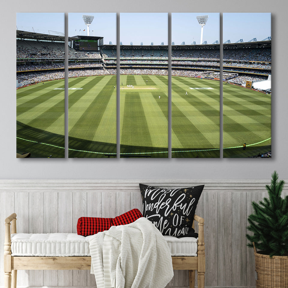 Mcg Bowl Bright, Stadium Canvas, Sport Art, Gift for him, Multi Panels B, Canvas Prints Wall Art Decor