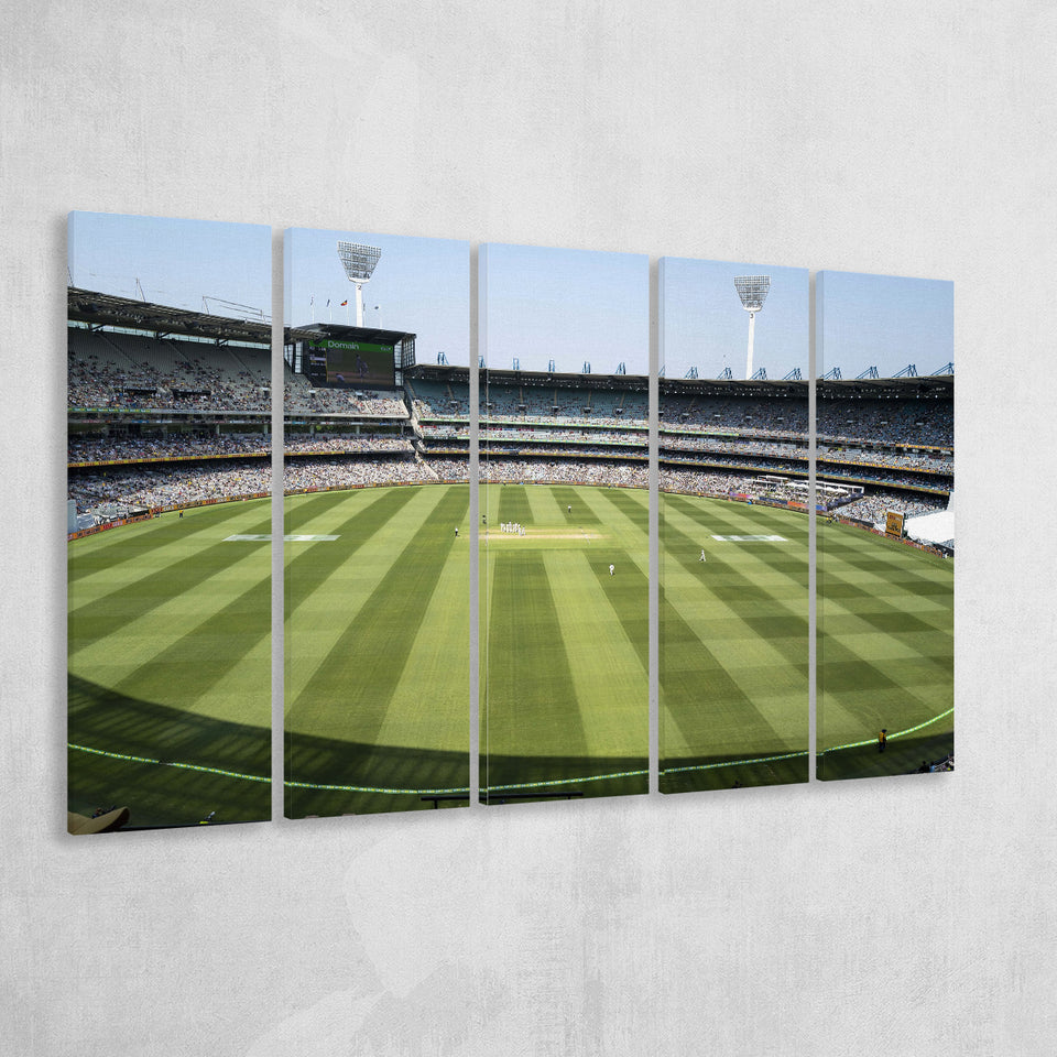 Mcg Bowl Bright, Stadium Canvas, Sport Art, Gift for him, Multi Panels B, Canvas Prints Wall Art Decor