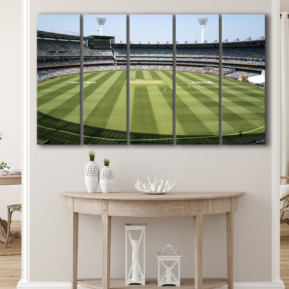 Mcg Bowl Bright, Stadium Canvas, Sport Art, Gift for him, Multi Panels B, Canvas Prints Wall Art Decor