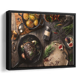 Meat Steakroasted Potato Framed Canvas Prints Wall Art - Painting Canvas,Framed Picture,Home Art Wall Decor