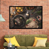Meat Steakroasted Potato Framed Art Print Wall Decor - Painting Art, Framed Picture, Home Decor