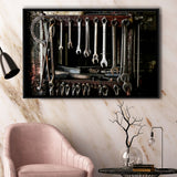 Mechanic Tools Framed Canvas Prints Wall Art - Painting Prints, Wall Decor, Floating Frame