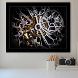 Mechanics Watch With Precious Stones Stylish Framed Art Prints Wall Decor - Painting Prints, Framed Picture, Home Decor