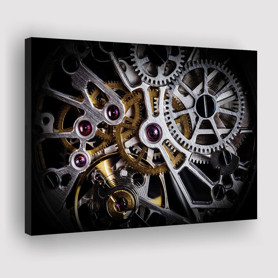 Mechanics Watch With Precious Stones Stylish Canvas Prints Wall Art Decor - Paiting Canvas, Art Prints, Wall Decor, For Sale