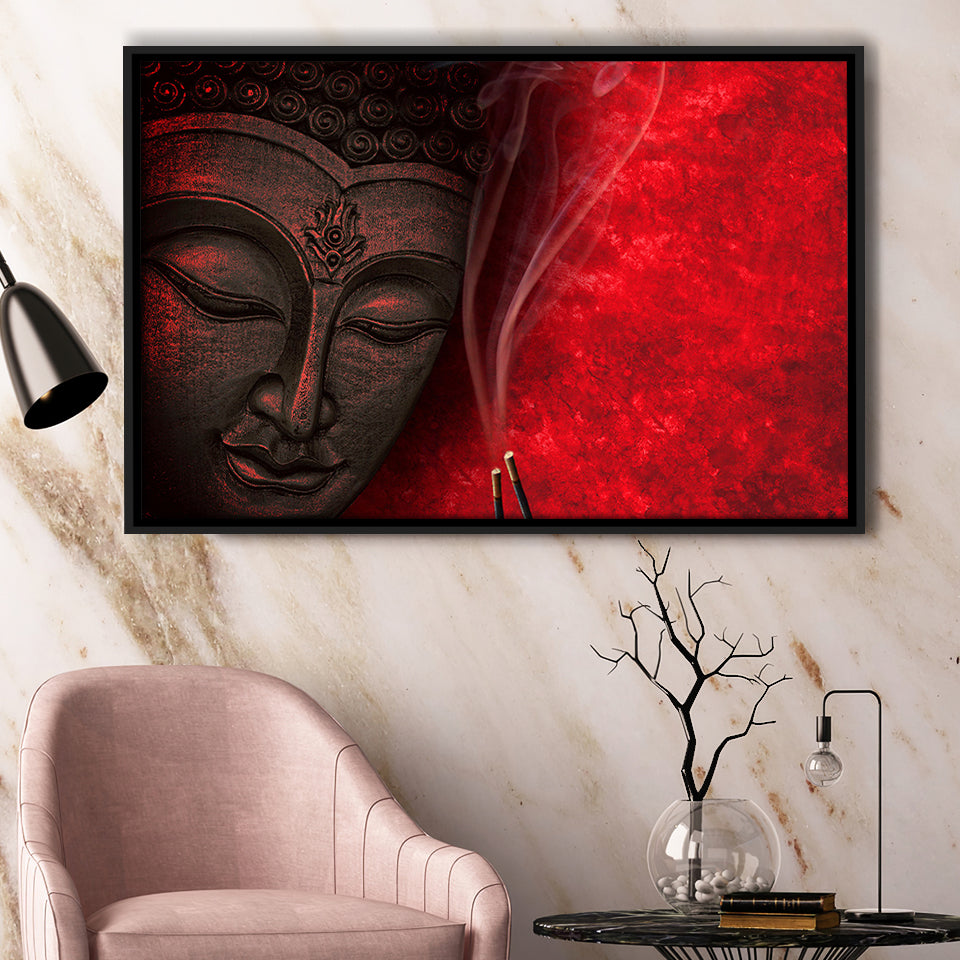Meditation Art Print Buddha Wall Decor Framed Canvas Prints Wall Art Decor, Framed Picture, Floating Frame