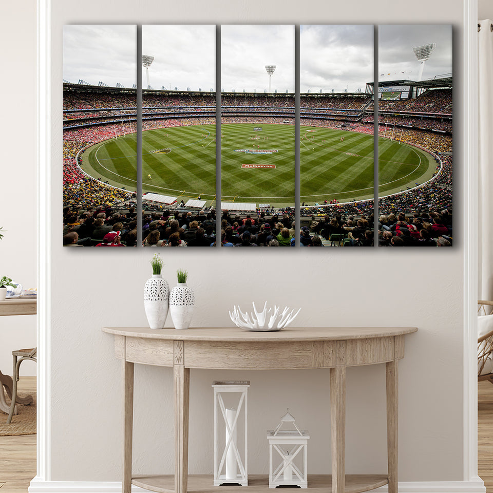 Melbourne Cricket Ground Stadium, Stadium Canvas, Sport Art, Gift for him, Multi Panels B, Canvas Prints Wall Art Decor