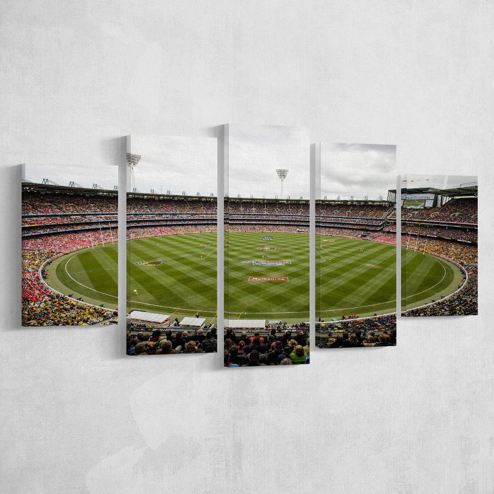 Melbourne Cricket Ground Stadium, Stadium Canvas, Sport Art, Large Canvas, Multi Panels, Canvas Prints Wall Art Decor