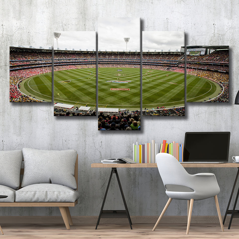 Melbourne Cricket Ground Stadium, Stadium Canvas, Sport Art, Large Canvas, Multi Panels, Canvas Prints Wall Art Decor