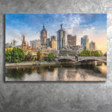 Melbourne Skyline Canvas Prints Wall Art Decor - Paiting Canvas, Art Prints, Wall Decor, For Sale