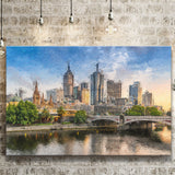 Melbourne Skyline Canvas Prints Wall Art Decor - Paiting Canvas, Art Prints, Wall Decor, For Sale