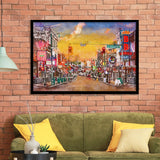 Memphis Tennessee Blues City Art Watercolor Framed Art Prints Wall Art Decor,Framed Picture