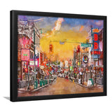 Memphis Tennessee Blues City Art Watercolor Framed Art Prints Wall Art Decor,Framed Picture