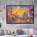 Memphis Tennessee Blues City Art Watercolor Framed Art Prints Wall Art Decor,Framed Picture