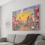 Memphis Tennessee Blues City Art Watercolor Canvas Prints Wall Art Home Decor, Large Canvas