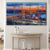 Memphis Tennessee Usa Hernando De Soto 5 Pieces Extra Large Canvas Prints Wall Art Home Decor