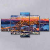 Memphis Tennessee Usa Hernando De Soto 5 Pieces Mixed Canvas Prints Wall Art Home Decor