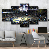 Memphis Grizzlies Stadium Canvas Prints Wall Art Basketball V1,Multi Panels,Sport Stadium Art Prints, Fan Gift
