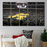 Memphis Grizzlies Stadium Canvas Prints Wall Art Basketball,Multi Panels B,Sport Stadium Art Prints, Fan Gift