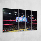 Memphis Grizzlies Stadium Canvas Prints Wall Art Basketball,Multi Panels B,Sport Stadium Art Prints, Fan Gift