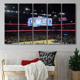 Memphis Grizzlies Stadium Canvas Prints Wall Art Basketball,Multi Panels B,Sport Stadium Art Prints, Fan Gift