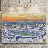 Memphis Tigers Liberty Bowl Memorial Stadium Watercolor, Sport Art Prints Fan Gift, Canvas Prints Wall Art Decor