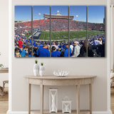 Memphis Tigers Wall Art Liberty Bowl Memorial Stadium,Multi Panels B,Sport Stadium Art Prints, Fan Gift