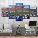 Memphis Tigers Wall Art Liberty Bowl Memorial Stadium,Multi Panels,Sport Stadium Art Prints, Fan Gift