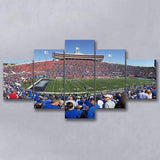 Memphis Tigers Wall Art Liberty Bowl Memorial Stadium,Multi Panels,Sport Stadium Art Prints, Fan Gift