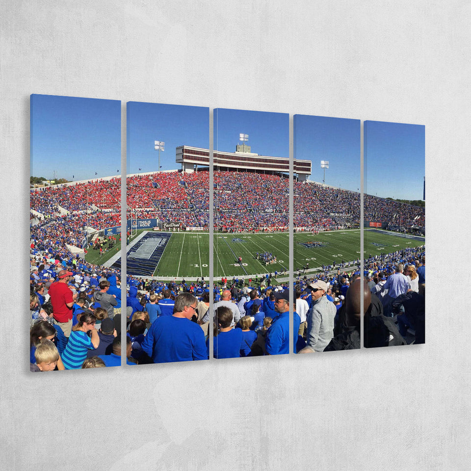 Memphis Tigers Wall Art Liberty Bowl Memorial Stadium,Multi Panels B,Sport Stadium Art Prints, Fan Gift