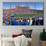 Memphis Tigers Wall Art Liberty Bowl Memorial Stadium,Multi Panels B,Sport Stadium Art Prints, Fan Gift