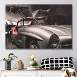 Merbenz 300Sl Hot Car Old Supper Car Canvas Prints Wall Art - Painting Canvas,Wall Decor,Art Print,Home Decor