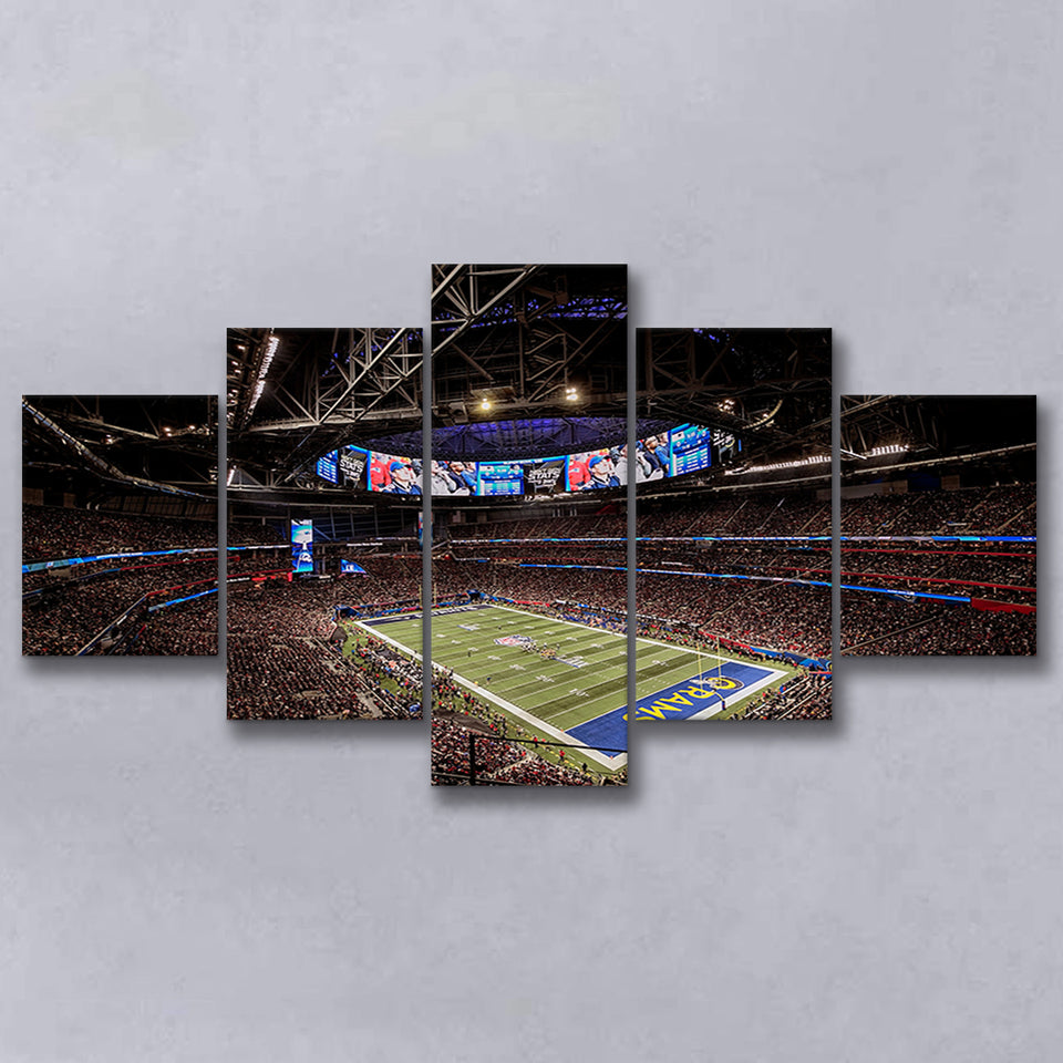 Mercedes Benz Stadium, Stadium Canvas, Sport Art, Large Canvas,V1 Multi Panels, Canvas Prints Wall Art Decor